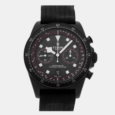 Pre-owned Tudor Pelagos Fxd Chronograph 25827kn 43 Mm In Black