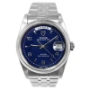 TUDOR PRE-OWNED TUDOR PRINCE OYSTER DAY/DATE AUTOMATIC BLUE DIAL MEN'S WATCH 76200