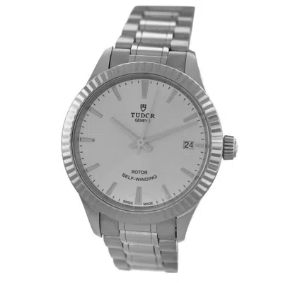 Tudor Style Automatic Silver Dial Unisex Watch 12310 In Gray