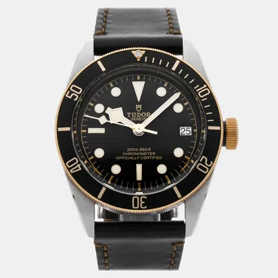 Pre-owned Tudor Black Bay 79733n Black Automatic Stainless Steel Men's Wristwatch 41 Mm