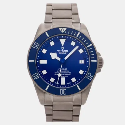 Pre-owned Tudor Pelagos 25600tb Automatic 42 Mm In Blue
