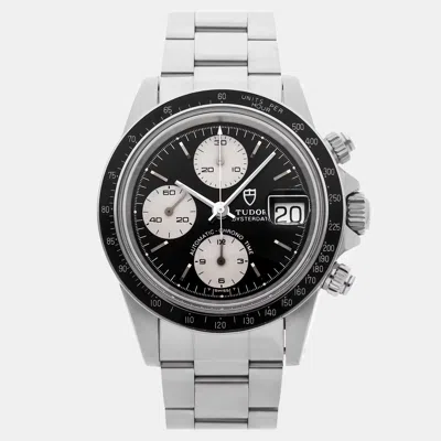 Pre-owned Tudor Prince Chronograph 79160 40 Mm In Black