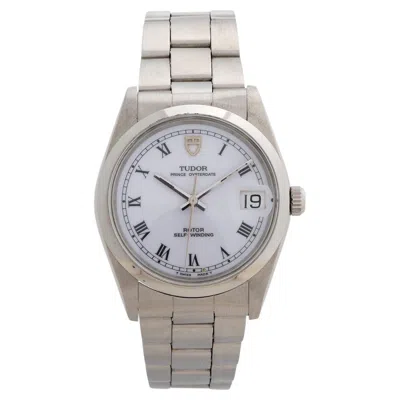 Pre-owned Tudor Prince Oysterdate 74000. Desirable White Dial, Box & Papers. 1993.