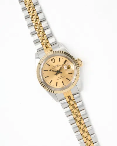 Pre-owned Tudor Princess Oysterdate 25mm 1991 Watch In Gold