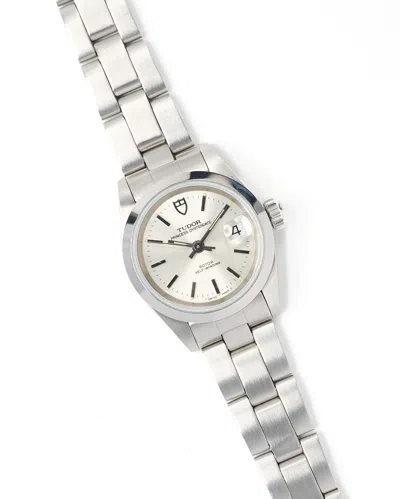 Pre-owned Tudor Princess Oysterdate 25mm Ref.92400 1996 Full Set Watch In Silver