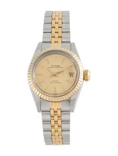 Pre-owned Tudor Princess Oysterdate Watch, 25mm In Multicolor