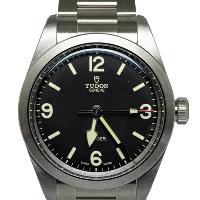 Pre-owned Tudor Ranger Stainless Steel Wristwatch () In Black