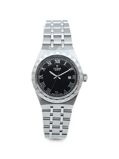 Pre-owned Tudor Royal 28mm Watch In Black