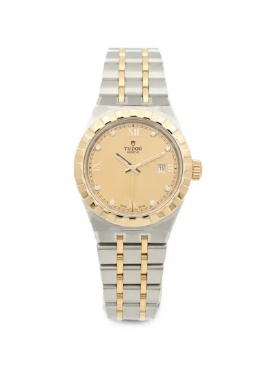 Pre-owned Tudor Royal 28mm Watch In Gold