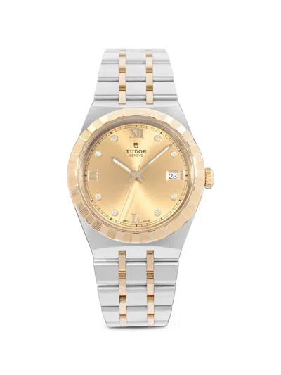 Pre-owned Tudor Royal 38mm Watch In Gold