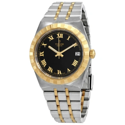 Tudor Royal Automatic Black Dial Ladies Watch M28403-0003 In Black / Gold / Yellow