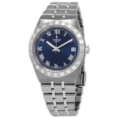 Tudor Royal Automatic Blue Dial 34 Mm Watch M28400-0006 In Metallic