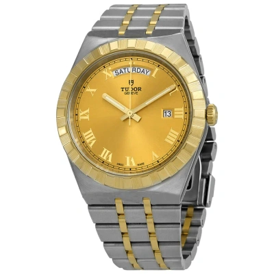 Tudor Royal Automatic Champagne Dial 41 Mm Watch M28603-0004 In Champagne / Gold / Gold Tone / Yellow
