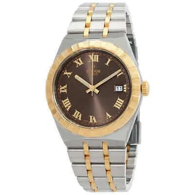Pre-owned Tudor Royal Automatic Chocolate Brown Dial Two-tone Men's Watch M28503-0007