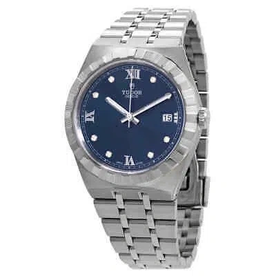 Pre-owned Tudor Royal Automatic Diamond Blue Dial 38 Mm Watch M28500-0006