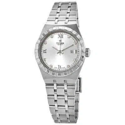 Pre-owned Tudor Royal Automatic Diamond Silver Dial 28 Mm Watch M28300-0002