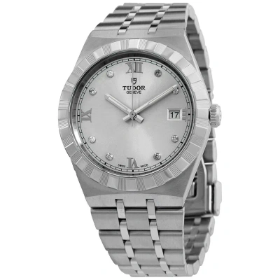 Tudor Royal Automatic Diamond Silver Dial Men's Watch M28500-0002 In Metallic