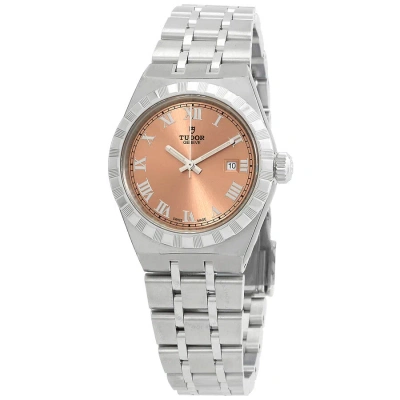 Tudor Royal Automatic Salmon Dial Ladies Watch M28300-0008 In Gold