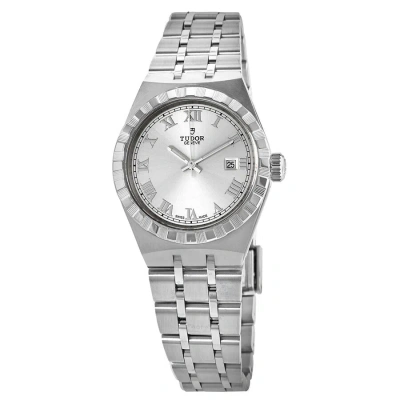 Tudor Royal Automatic Silver Dial 28 Mm Ladies Watch M28300-0001 In Metallic