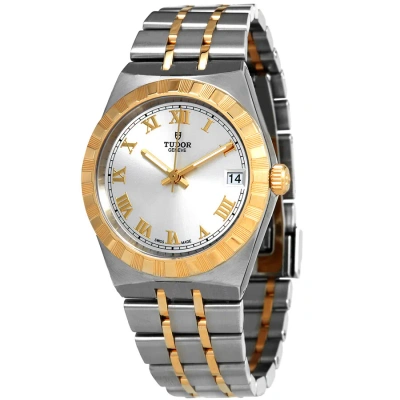 Tudor Royal Automatic Silver Dial 34 Mm Watch M28403-0001 In Gold / Silver / Yellow
