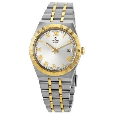 Tudor Royal Automatic Silver Dial 38 Mm Watch M28503-0001 In Gold / Gold Tone / Silver / Yellow