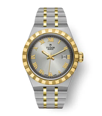 Tudor Royal Stainless Steel And Yellow Gold Watch