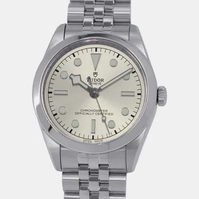 Pre-owned Tudor Silver Stainless Steel Black Bay M79640-0003 Automatic Men's Wristwatch 36mm