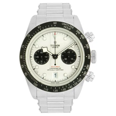 Pre-owned Tudor Stainless Steel Black Bay Chronograph 41mm