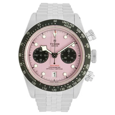 Pre-owned Tudor Stainless Steel Black Bay Chronograph 41mm