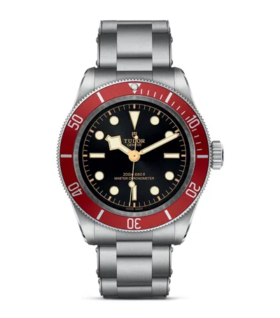 Tudor Stainless Steel Black Bay Watch In Gray