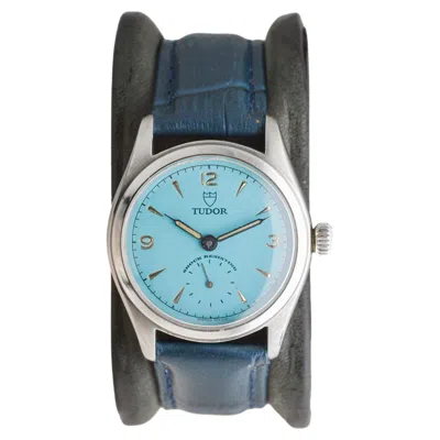Pre-owned Tudor Stainless Steel From 1956 With Custom Finish On The Original Dial In Multi