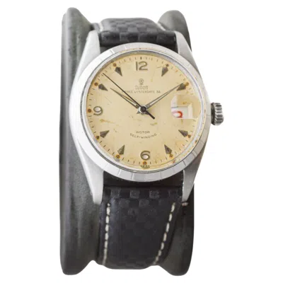 Pre-owned Tudor Stainless Steel Prince Oysterdate 34 Circa 1950's In Multi