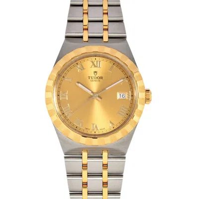 Pre-owned Tudor Stainless Steel Yellow Gold Wristwatch () In Multi