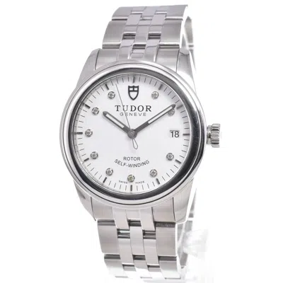 Pre-owned Tudor Style Date Automatic Stainless Steel With Diamonds Watch () In Multi