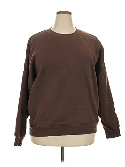 Pre-owned Tuff Athletics Sweatshirt In Brown