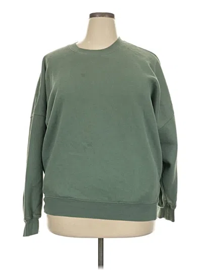 Pre-owned Tuff Athletics Sweatshirt In Green
