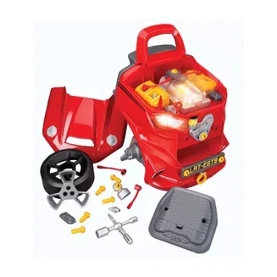 Tuff Tools Motor Master Engine Workshop Outdoor Play Set In Transparent
