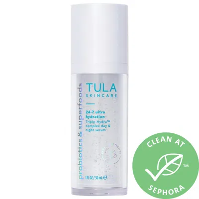 Tula Skincare 24-7 Ultra Hydration Triple-hydra Complex Day & Night Serum With Hyaluronic Acid, Squalane & Collage