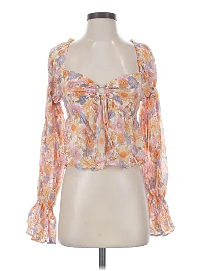 Pre-owned Tularosa 3/4 Sleeve Blouse In Pink