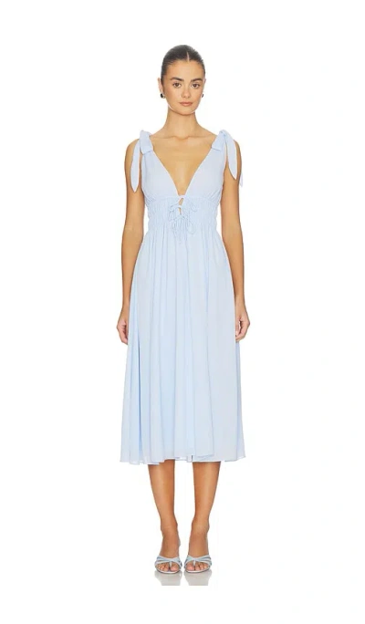 Tularosa Adrienne Midi Dress In Blue