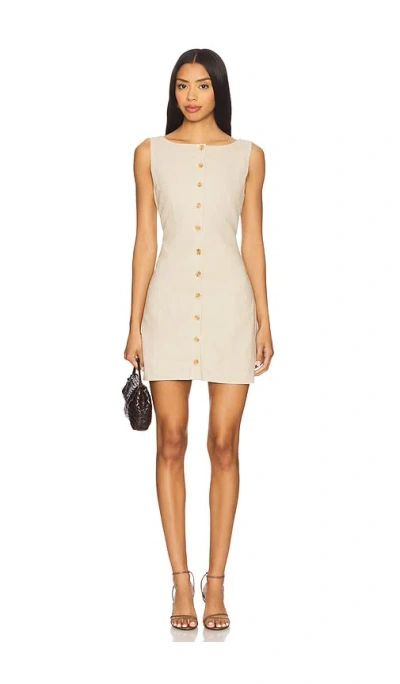 Tularosa Andra Mini Dress In Neutral