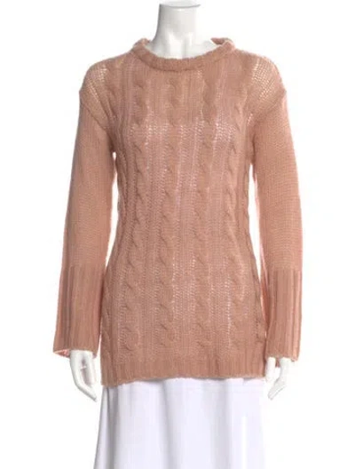 Pre-owned Tularosa Bateau Neckline Sweater In Neutral