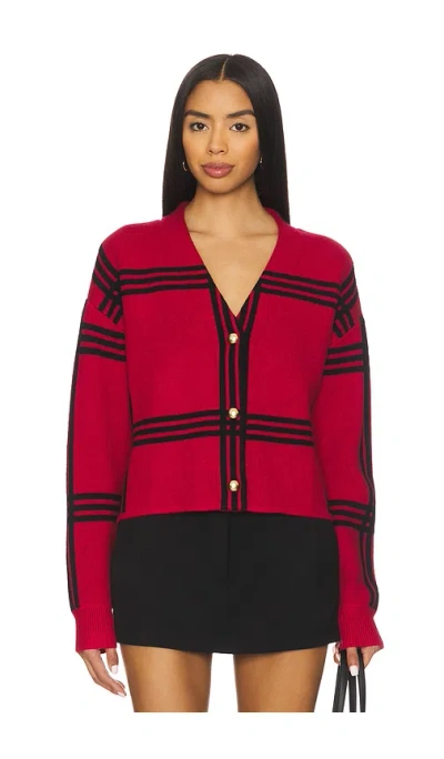 Tularosa Bellair Cardi In Red Multi