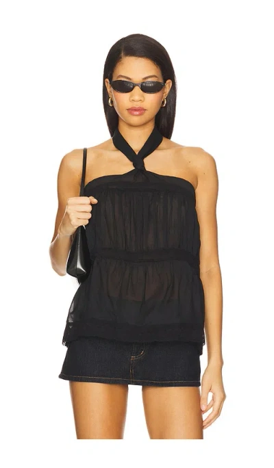 Tularosa Betsy Halter Top In Black