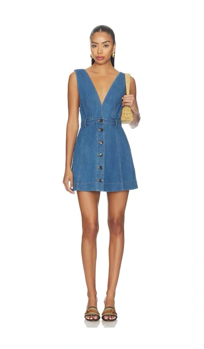 Tularosa Blakely Mini Dress In Blue