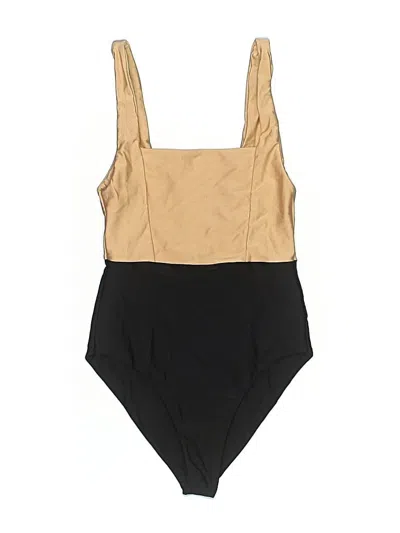 Pre-owned Tularosa Bodysuit In Gold