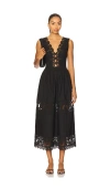 Tularosa Breanna Midi Dress In Black