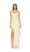 Tularosa Caila Maxi Dress In Butter Yellow