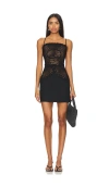 Tularosa Camdyn Mini Dress In 블랙