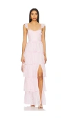 Tularosa Cantini Maxi Dress In Pink